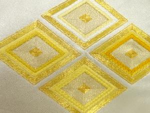 アンティーク　菱模様刺繍名古屋帯